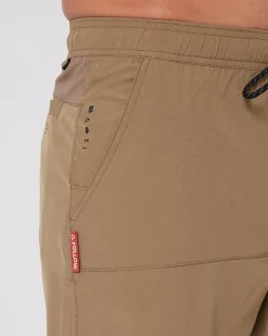 Follow All Day Shorts - Deep Taupe