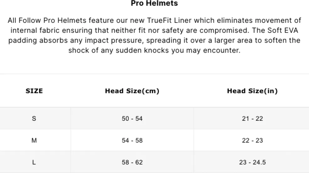Follow Pro Helmet - Black